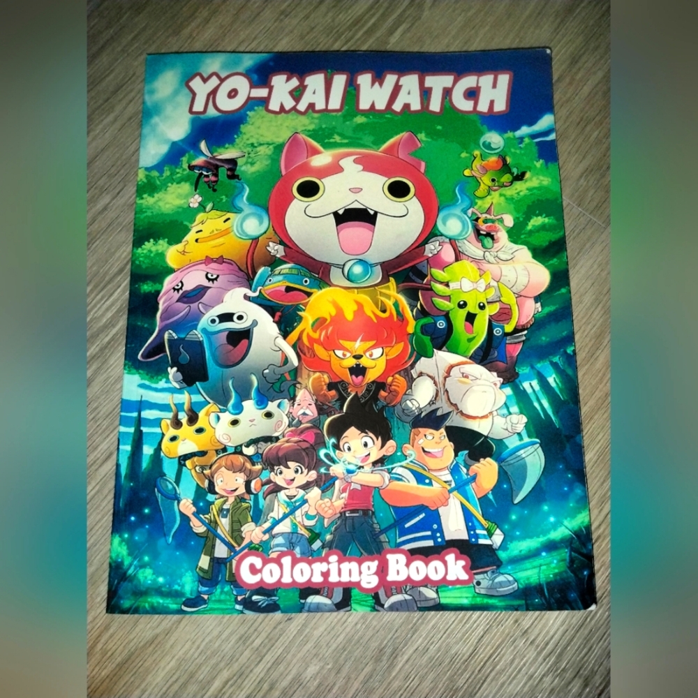 New Yo-Kai Watch Anime Coloring Book
